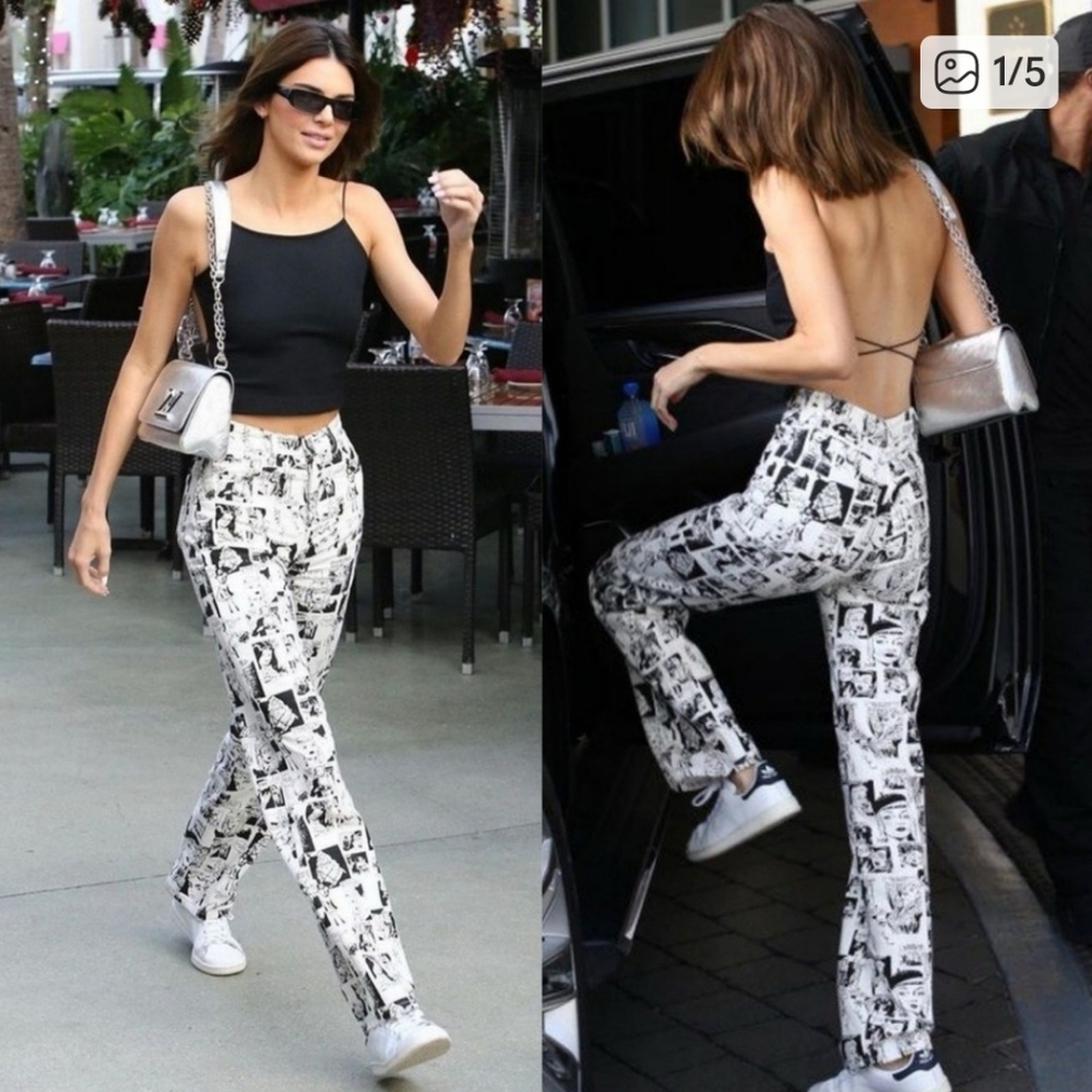 Reformation Comic Print Jeans